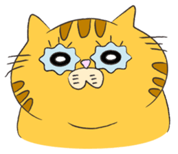 kawaii red tabby cat 2!!! sticker #8284366