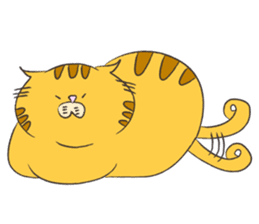 kawaii red tabby cat 2!!! sticker #8284370