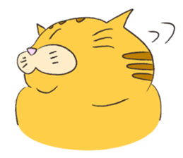 kawaii red tabby cat 2!!! sticker #8284371