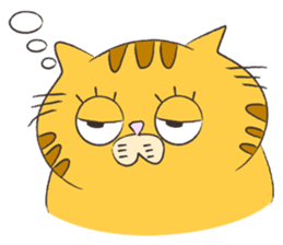 kawaii red tabby cat 2!!! sticker #8284372