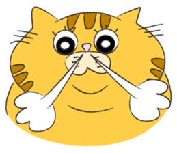 kawaii red tabby cat 2!!! sticker #8284374