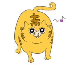 kawaii red tabby cat 2!!! sticker #8284377