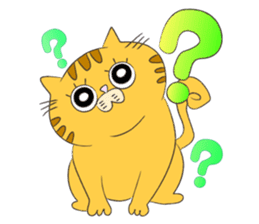 kawaii red tabby cat 2!!! sticker #8284378