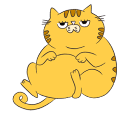 kawaii red tabby cat 2!!! sticker #8284379