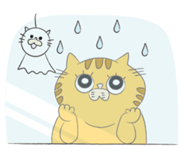 kawaii red tabby cat 2!!! sticker #8284386