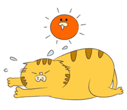 kawaii red tabby cat 2!!! sticker #8284387