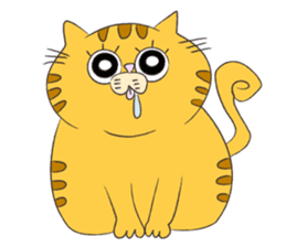 kawaii red tabby cat 2!!! sticker #8284390