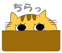 kawaii red tabby cat 2!!! sticker #8284392