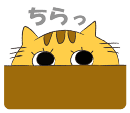 kawaii red tabby cat 2!!! sticker #8284392