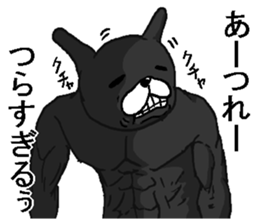 Black annoying rabbit. sticker #8284949