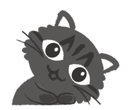 Miss AB Chiao & 3 cats. sticker #8285037