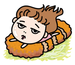 Miss AB Chiao & 3 cats. sticker #8285054