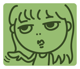 Miss AB Chiao & 3 cats. sticker #8285060