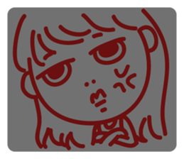 Miss AB Chiao & 3 cats. sticker #8285061