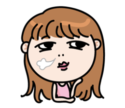 Miss AB Chiao & 3 cats. sticker #8285072