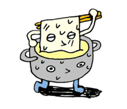 tofu and fishcake sticker #8285132