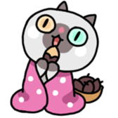 A timid cat, Oddi sticker #8285396