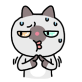 A timid cat, Oddi sticker #8285398