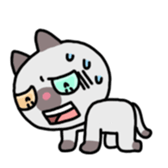 A timid cat, Oddi sticker #8285399