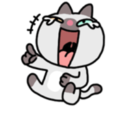 A timid cat, Oddi sticker #8285400