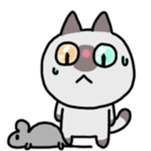 A timid cat, Oddi sticker #8285402