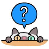 A timid cat, Oddi sticker #8285415