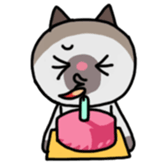 A timid cat, Oddi sticker #8285419