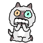 A timid cat, Oddi sticker #8285425