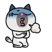 A timid cat, Oddi sticker #8285429