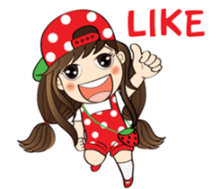 Strawberry Cute Girl (Fruit Ver.01) sticker #8285516