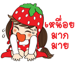 Strawberry Cute Girl (Fruit Ver.01) sticker #8285540