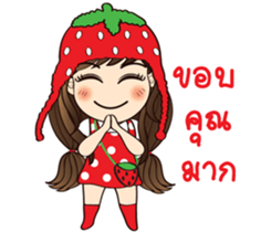 Strawberry Cute Girl (Fruit Ver.01) sticker #8285543