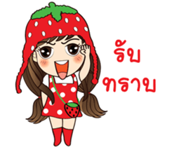 Strawberry Cute Girl (Fruit Ver.01) sticker #8285545