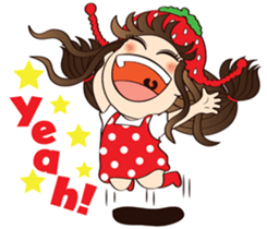 Strawberry Cute Girl (Fruit Ver.01) sticker #8285546