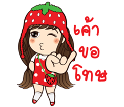 Strawberry Cute Girl (Fruit Ver.01) sticker #8285550