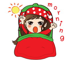 Strawberry Cute Girl (Fruit Ver.01) sticker #8285554