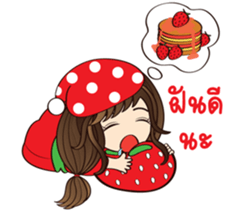 Strawberry Cute Girl (Fruit Ver.01) sticker #8285555