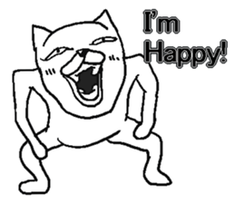 Uzai cat! sticker #8286383