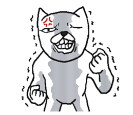 Uzai cat! sticker #8286386