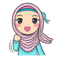 Flower Hijab 2 Stiker Kreator Flower Hijab 2 Stiker Kreator