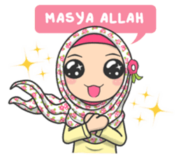 Flower Hijab : Daily Talk sticker #8286518