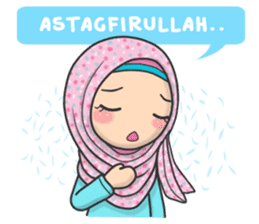 Flower Hijab : Daily Talk sticker #8286520