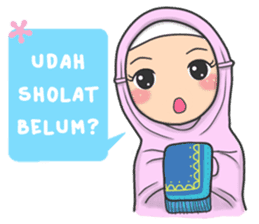 Flower Hijab : Daily Talk sticker #8286522