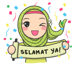 Flower Hijab : Daily Talk sticker #8286524