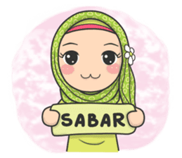 Flower Hijab : Daily Talk sticker #8286526