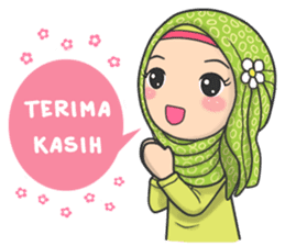 Flower Hijab : Daily Talk sticker #8286527