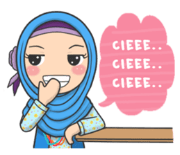 Flower Hijab : Daily Talk sticker #8286528