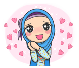 Flower Hijab : Daily Talk sticker #8286530