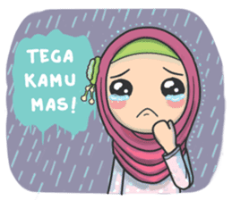 Flower Hijab : Daily Talk sticker #8286533