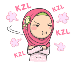 Flower Hijab : Daily Talk sticker #8286534